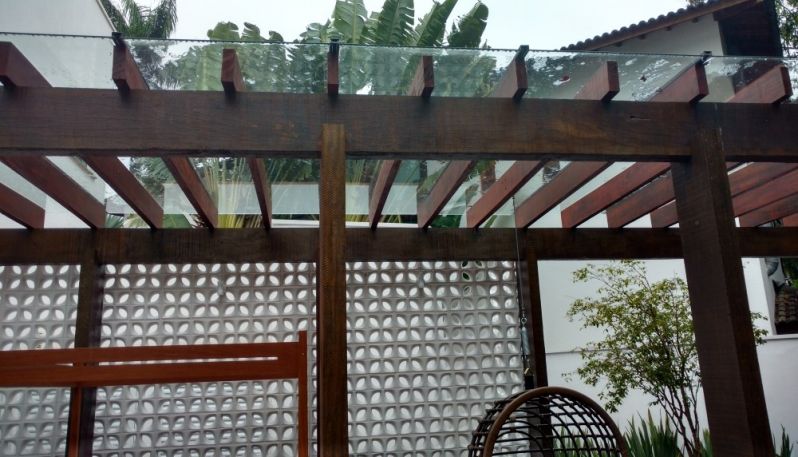 Coberturas de Pergolados em Vidro no Ibirapuera - Coberturas de Vidro para Pergolados de Madeira