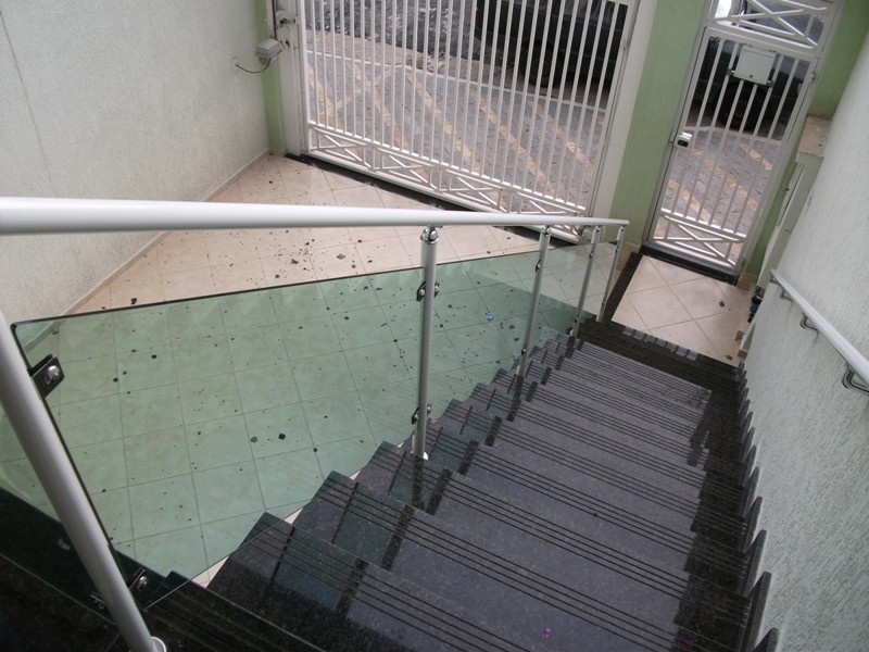 Corrimão de Alumínio com Vidro em Moema - Corrimão de Alumínio para Escada