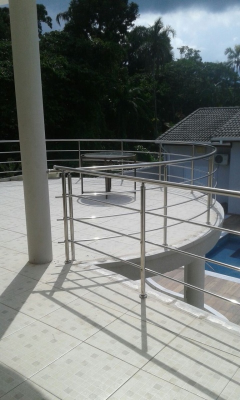 Corrimão Externo de Inox Preço no Sacomã - Corrimão de Aço Inox para Piscina