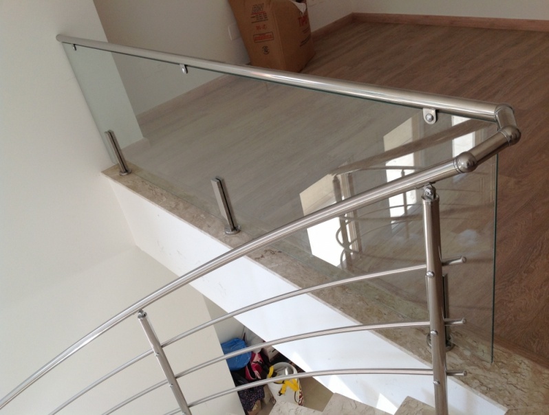 Corrimões de Aço Inox para Escadas no Itaim Bibi - Corrimão de Aço Inox para Escada