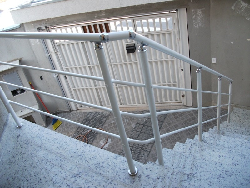 Onde Comprar Corrimão de Alumínio para Escada Externa em Mauá - Corrimão de Alumínio para Escada